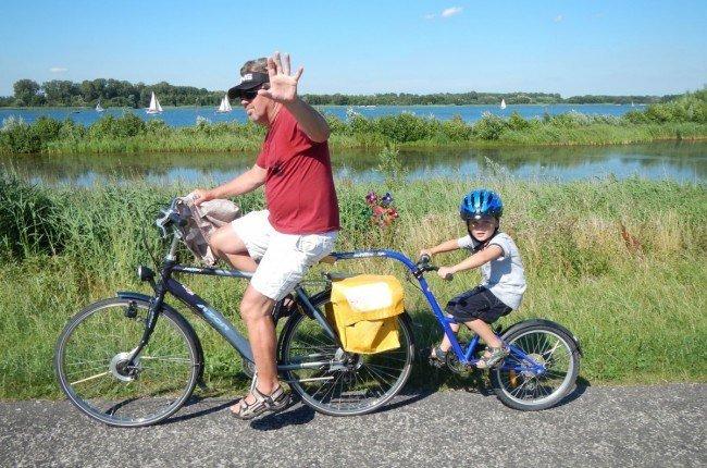 A golpe de pedal y en barco por Europa con la familia