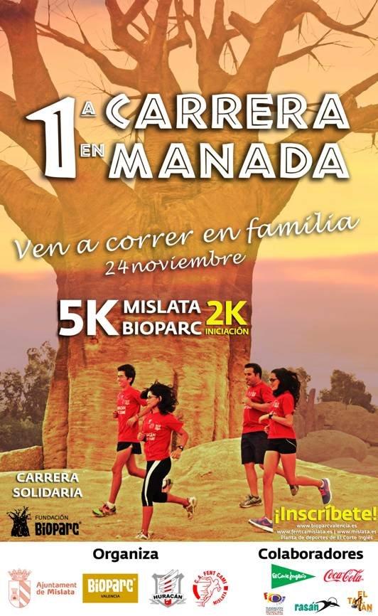 Carrera sostenible y solidaria en manada por Bioparc